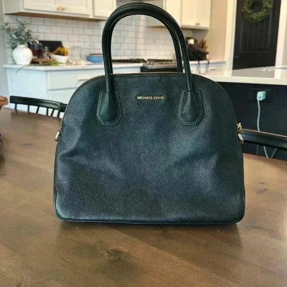 Michael Kors Black Leather Women's Bag